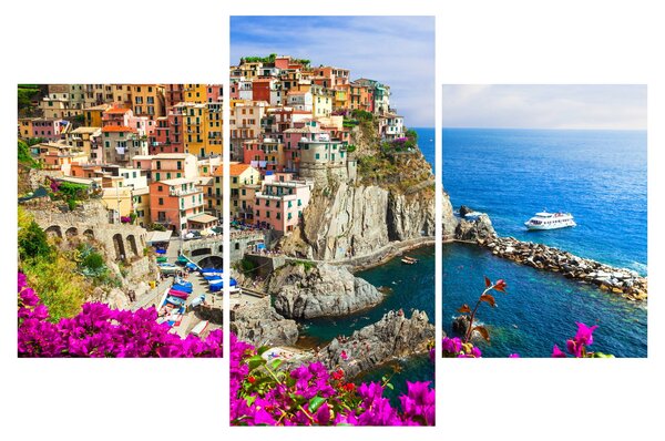 Kép - Manarola olasz falu (90x60 cm)