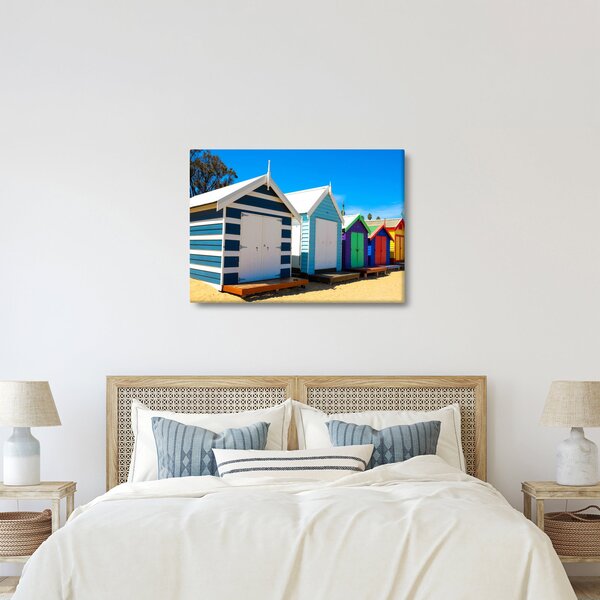 Kép - Brighton Beach, Melbourne, Ausztrália (70x50 cm)