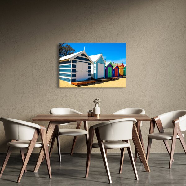 Kép - Brighton Beach, Melbourne, Ausztrália (90x60 cm)