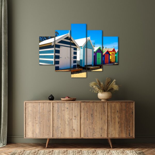 Kép - Brighton Beach, Melbourne, Ausztrália (150x105 cm)
