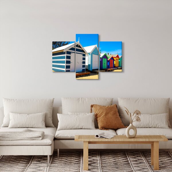 Kép - Brighton Beach, Melbourne, Ausztrália (90x60 cm)