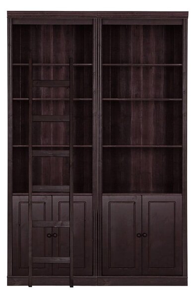 Barna borovi fenyő könyvespolc 148x223 cm Anita – Støraa