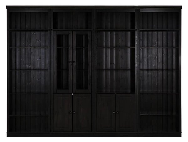 Barna borovi fenyő könyvespolc 296x223 cm Anita – Støraa