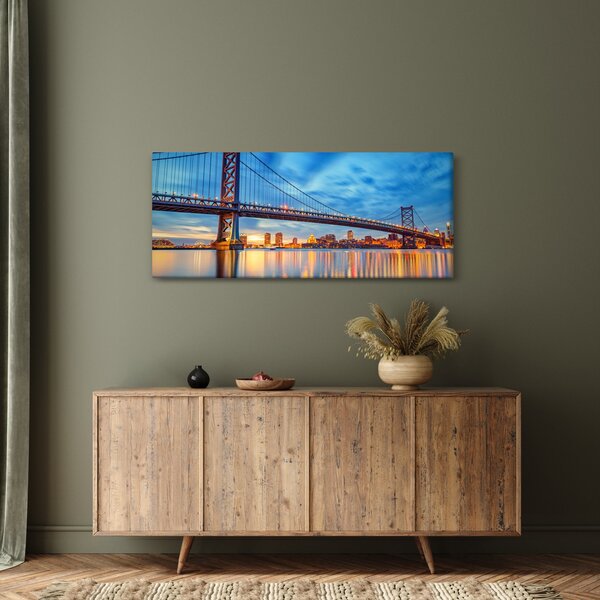 Kép - Benjamin Franklin híd, Philadelphia (120x50 cm)