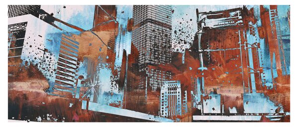 Kép - felhőkarcolók (120x50 cm)
