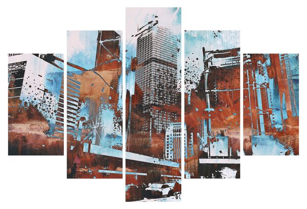Kép - felhőkarcolók (150x105 cm)