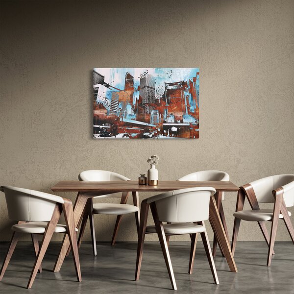 Kép - felhőkarcolók (90x60 cm)