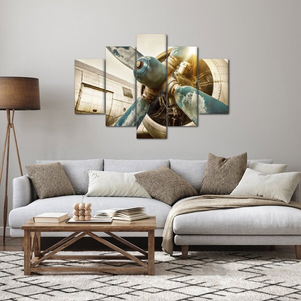 Kép - Egy régi repülőgép légcsavarja (150x105 cm)