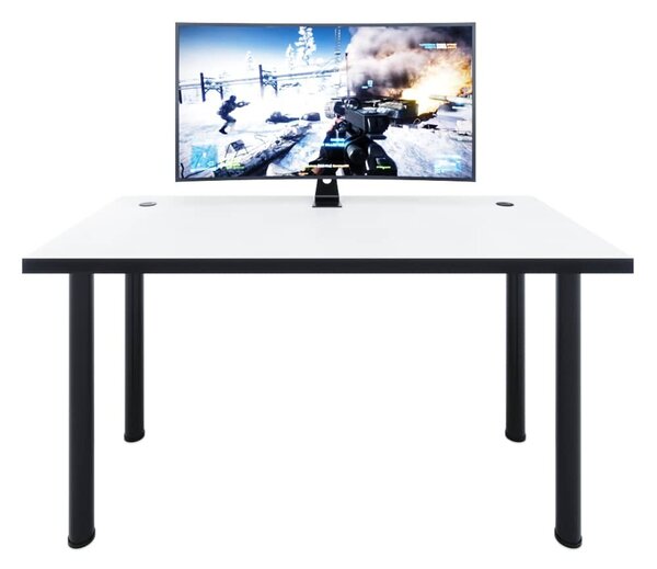 Gamer PC asztal Gamer X (fehér + fekete) (világítás nélkül)