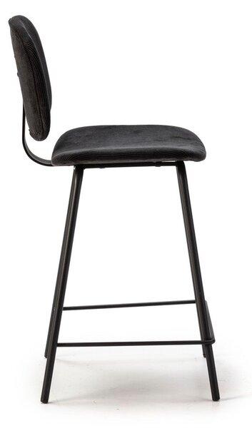 Fekete bárszék szett 2 db-os (ülésmagasság 66 cm) Arus – Marckeric