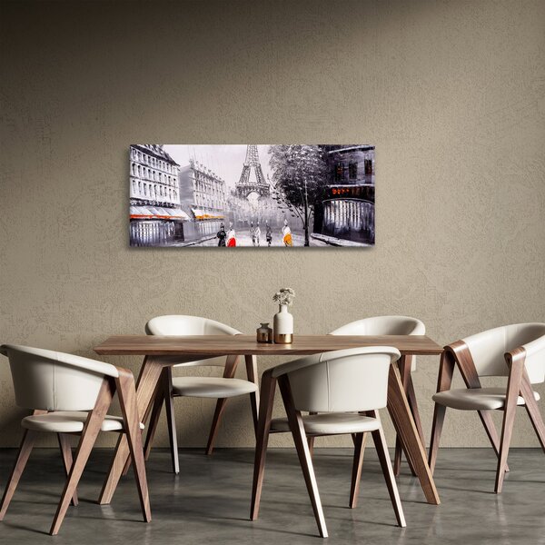 Kép - olajfestmény, Párizs (120x50 cm)