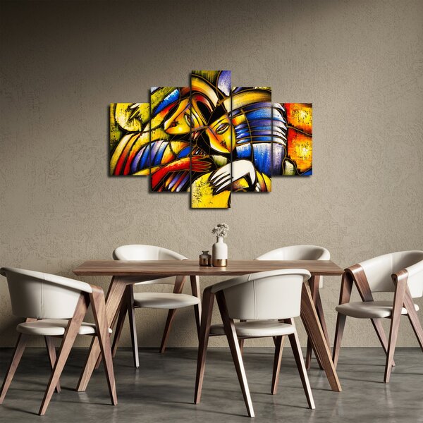 Kép - olajfestmény, szerelmesek (150x105 cm)