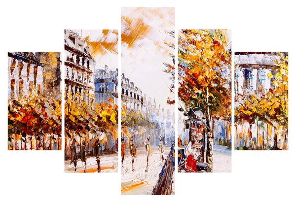 Kép - Utca Párizsban (150x105 cm)