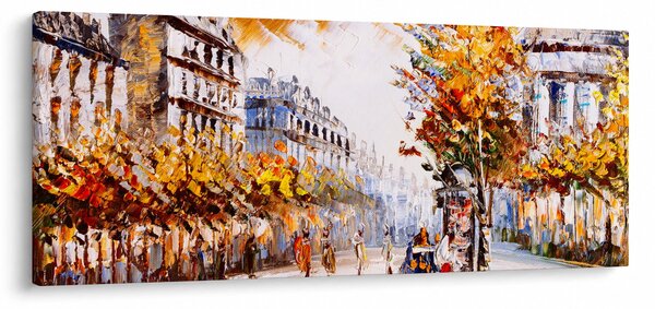 Kép - Utca Párizsban (120x50 cm)