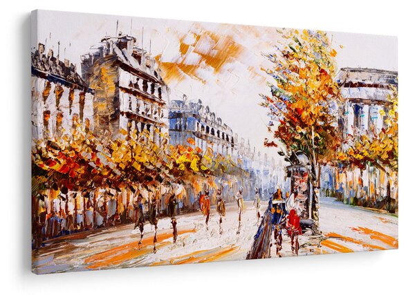 Kép - Utca Párizsban (90x60 cm)