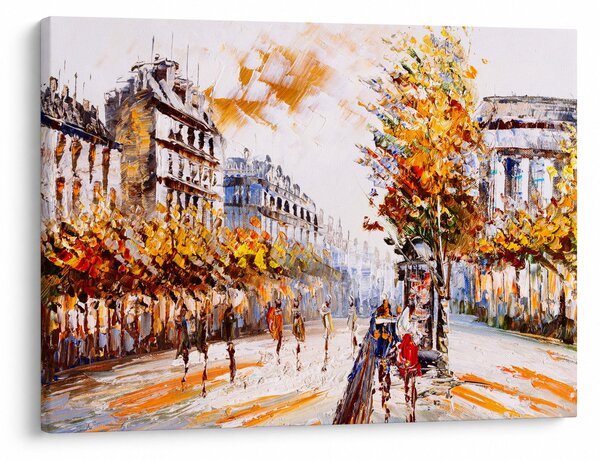 Kép - Utca Párizsban (70x50 cm)
