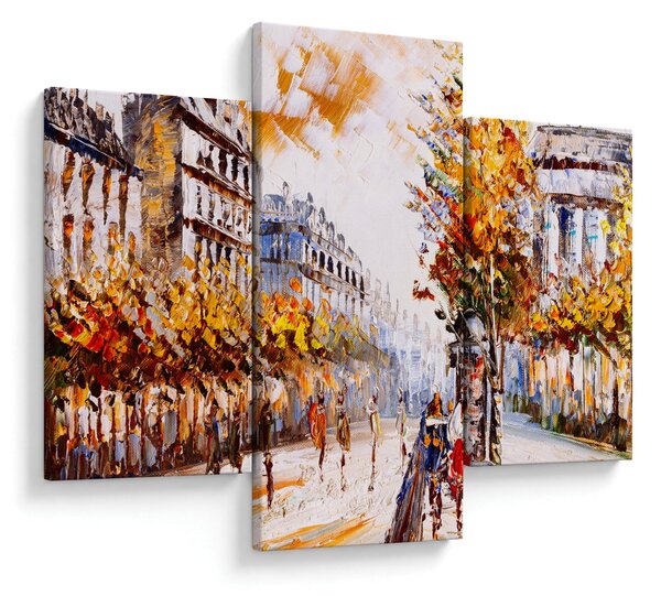Kép - Utca Párizsban (90x60 cm)