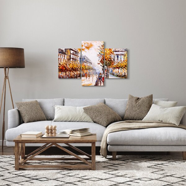 Kép - Utca Párizsban (90x60 cm)