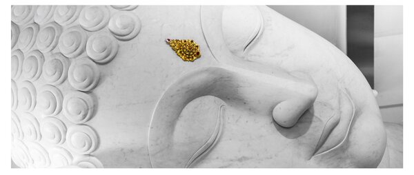 Kép - Fehér Buddha (120x50 cm)