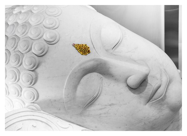 Kép - Fehér Buddha (70x50 cm)