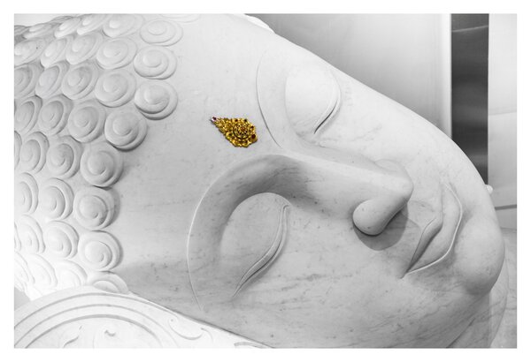 Kép - Fehér Buddha (90x60 cm)