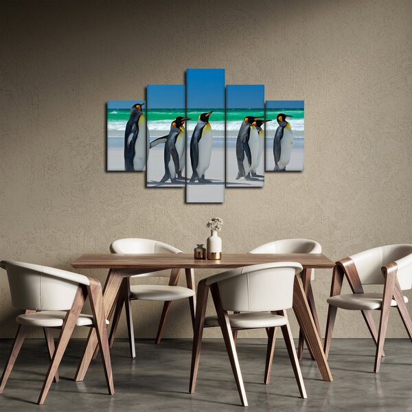 Kép - A Királyi pingvinek csoportja (150x105 cm)