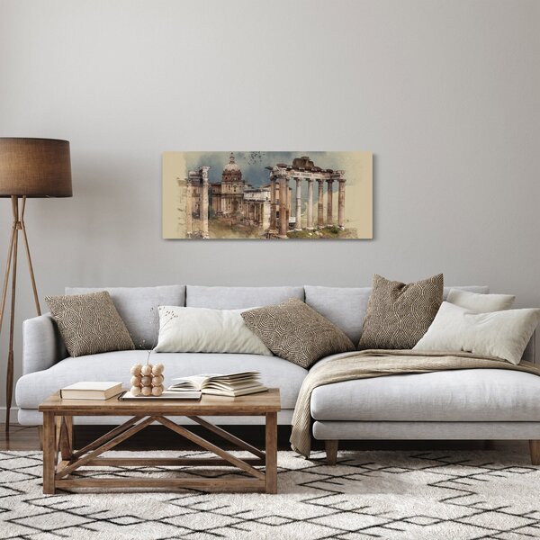 Kép - Forum Romanum, Róma, Olaszország (120x50 cm)