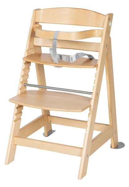 Világosszürke-natúr színű etetőszék Style Born Up 2in1 – Roba
