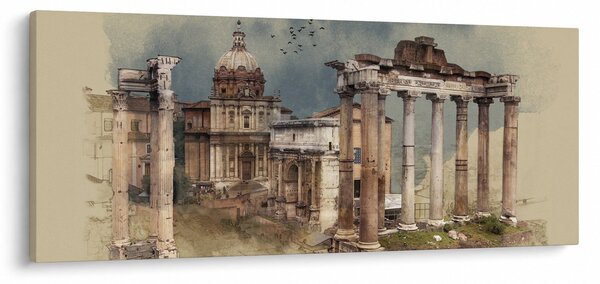 Kép - Forum Romanum, Róma, Olaszország (120x50 cm)