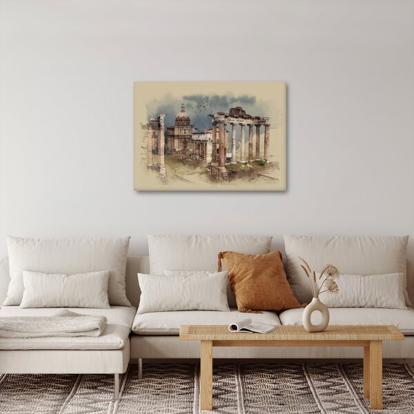 Kép - Forum Romanum, Róma, Olaszország (70x50 cm)