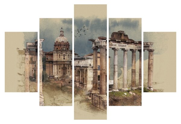 Kép - Forum Romanum, Róma, Olaszország (150x105 cm)
