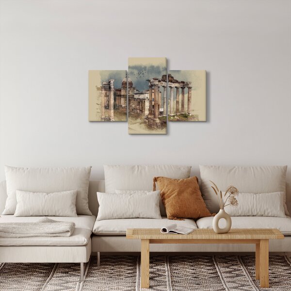 Kép - Forum Romanum, Róma, Olaszország (90x60 cm)