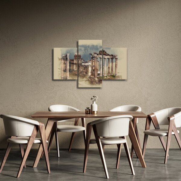 Kép - Forum Romanum, Róma, Olaszország (90x60 cm)