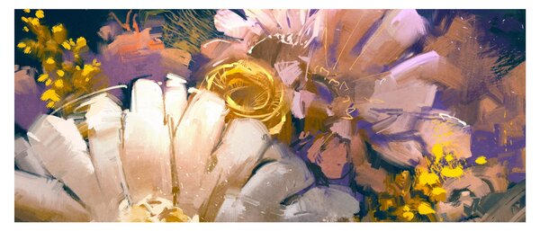 Virágok képe (120x50 cm)