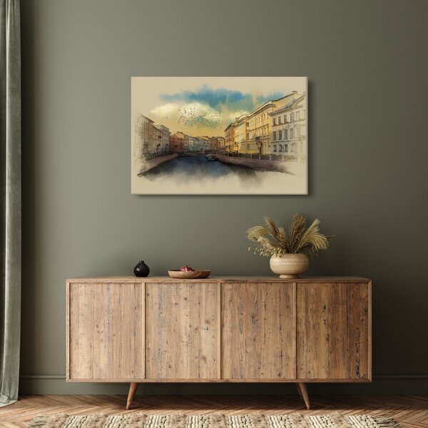 Kép - Moyka, folyó, St. Petersburg, Oroszország (90x60 cm)