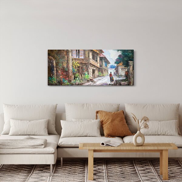 Fülöp-szigeteki falu képe, Ázsia (120x50 cm)