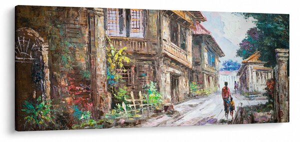 Fülöp-szigeteki falu képe, Ázsia (120x50 cm)