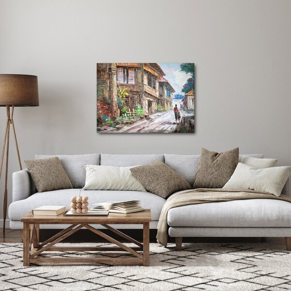 Fülöp-szigeteki falu képe, Ázsia (70x50 cm)