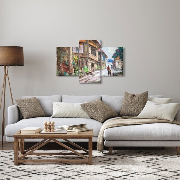Fülöp-szigeteki falu képe, Ázsia (90x60 cm)