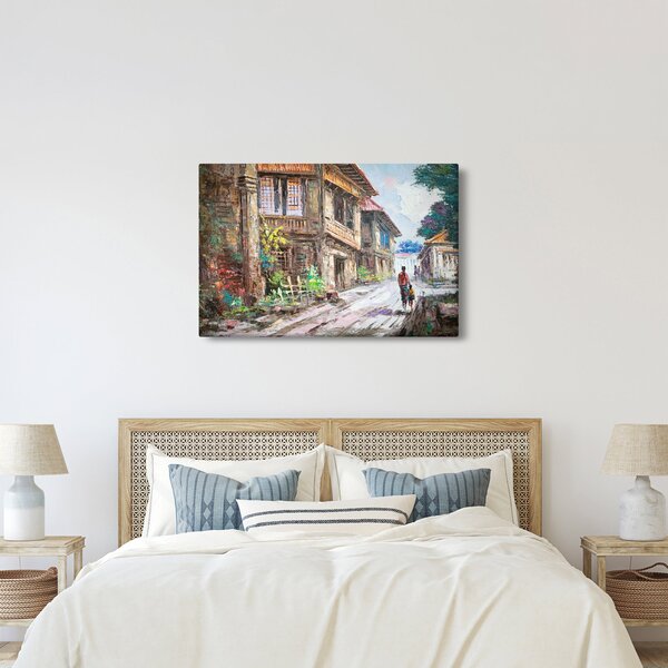 Fülöp-szigeteki falu képe, Ázsia (90x60 cm)