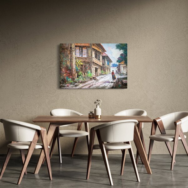 Fülöp-szigeteki falu képe, Ázsia (90x60 cm)