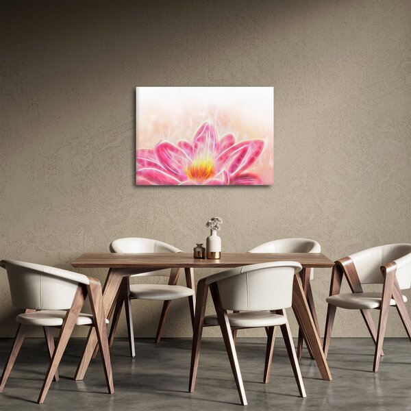 Egy lótuszvirág képe (70x50 cm)