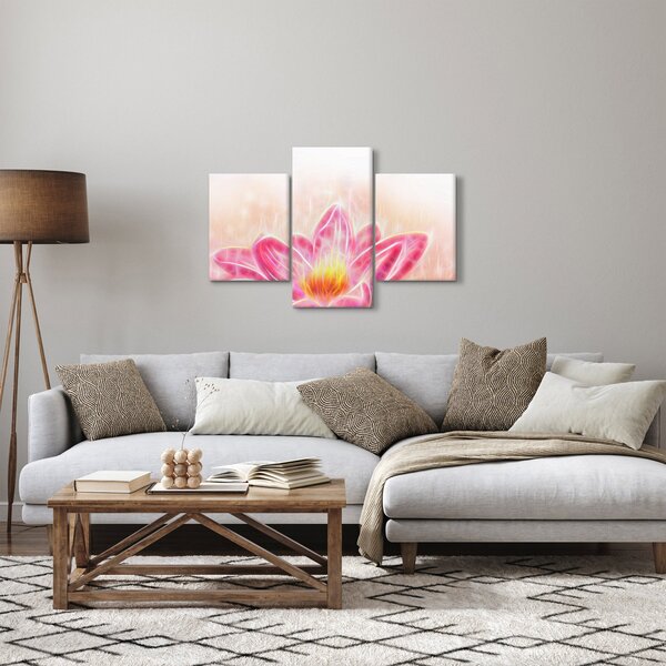 Egy lótuszvirág képe (90x60 cm)
