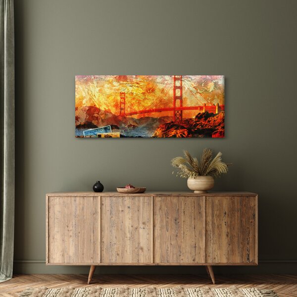 Kép - Golden Gate, San Francisco, Kalifornia (120x50 cm)