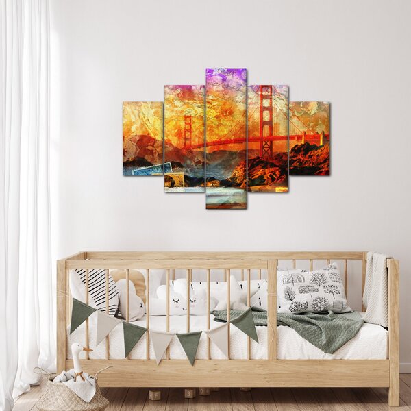 Kép - Golden Gate, San Francisco, Kalifornia (150x105 cm)