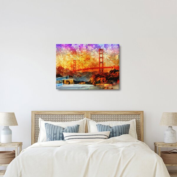 Kép - Golden Gate, San Francisco, Kalifornia (70x50 cm)