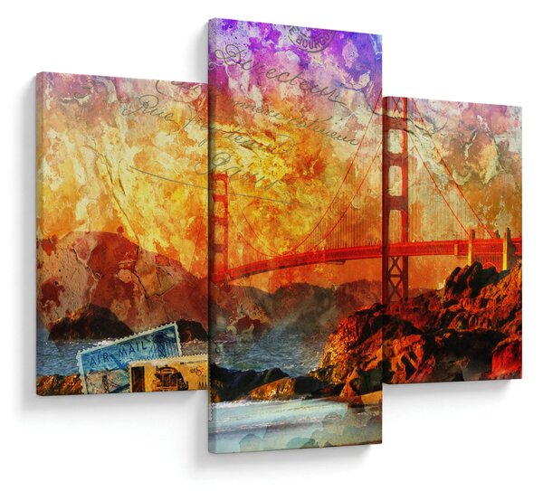 Kép - Golden Gate, San Francisco, Kalifornia (90x60 cm)