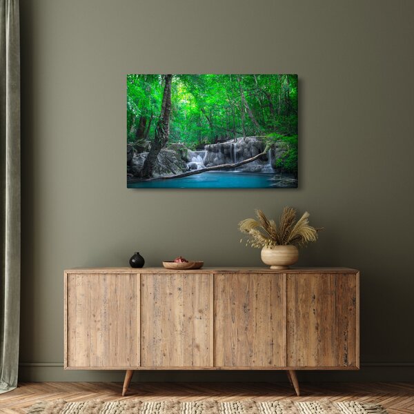 Kép - Erawan vízesés, Kanchanaburi, Thaiföld (90x60 cm)