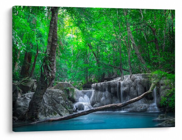 Kép - Erawan vízesés, Kanchanaburi, Thaiföld (70x50 cm)