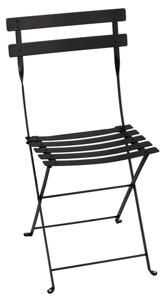 Fekete fém összecsukható szék Fermob Bistro